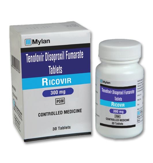 Ricovir Mylan Disoproxil Tenofovir Tablets