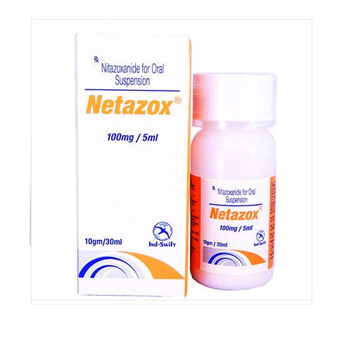 Netazox Nitazoxanide oral suspension 100mg/5ml