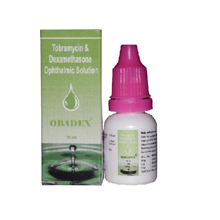 Obadex tobramycin and dexamethasone eye drops