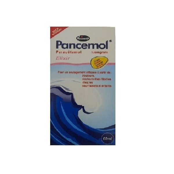 Pancemol Paracetamol 120mg/5ml 60ml Pains and fever AIB Allied Product & PHARMACY Stores LTD