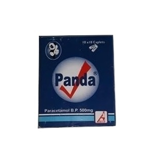 Panda 10 caplets Paracetamol 500mg AIB Allied Product & PHARMACY Stores LTD