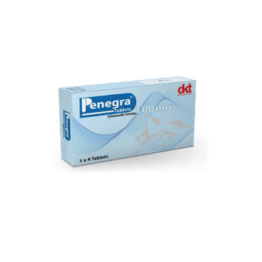 Penegra Treatment Erectile Dysfunction (impotence) Tablets 100mg Sildenafil Citrate Blister AIB Allied Product & PHARMACY Stores LTD