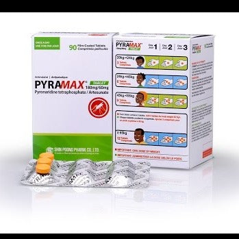 Pyramax pyronaridine-artesunate Treat complicated Malaria AIB Allied Product & PHARMACY Stores LTD