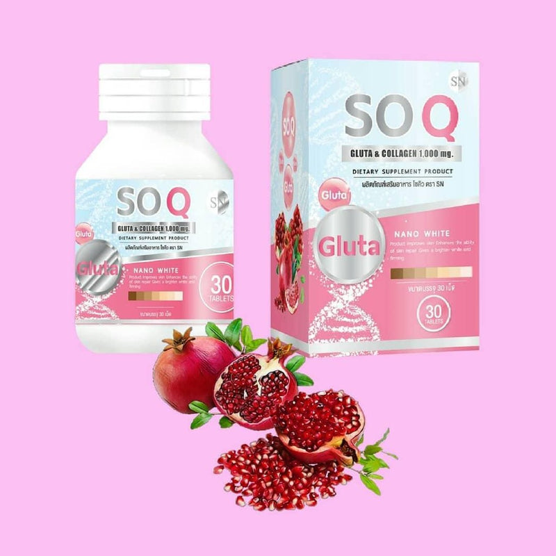 SOQ Gluta Collagen Nano White Dietary Supplement AIB Allied Product & PHARMACY Stores LTD