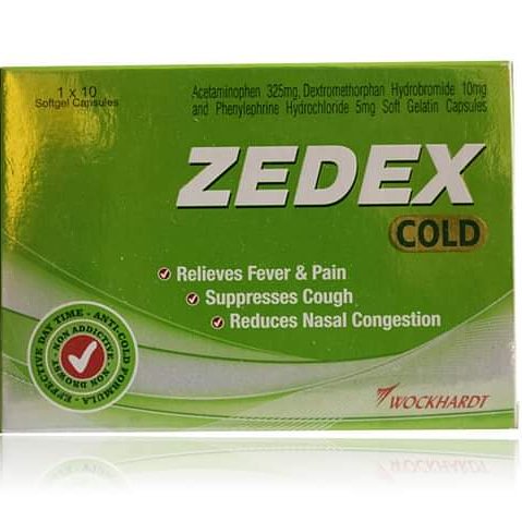 Zedex Cold Softgel Nasal congestion AIB Allied Product & PHARMACY Stores LTD