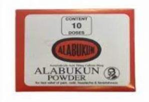 Alabukum Powder for fast Relief of Pain Cold Headaches and Feverish AIB Allied Product & PHARMACY Stores LTD