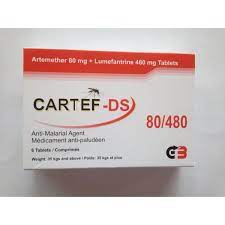 Cartef DS Arthemether 80mg + Lumefantrine 480 AIB Allied Product & PHARMACY Stores LTD