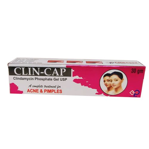 Clin cap Clindamycin Phosphate Gel complet treatment for acne and pimples freeshipping