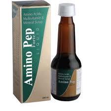 Amino Pep Forte Liquid 200ml - Fortified Amino Acids & Minerals Syrup- Promotes Growth Builds Immunity AIB Allied Product & PHARMACY Stores LTD