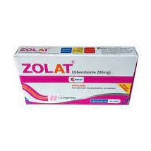 Zolat Chewable Albendazole 20mg Clear Worms AIB Allied Product & PHARMACY Stores LTD