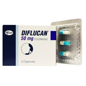 Diflucan 50mg Fluconazole 3 Capsules AIB Allied Product & PHARMACY Stores LTD