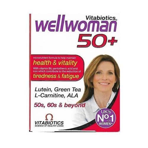 Wellwoman 50+ Health and Vitality Reduces tiredness and Fatigue AIB Allied Product & PHARMACY Stores LTD