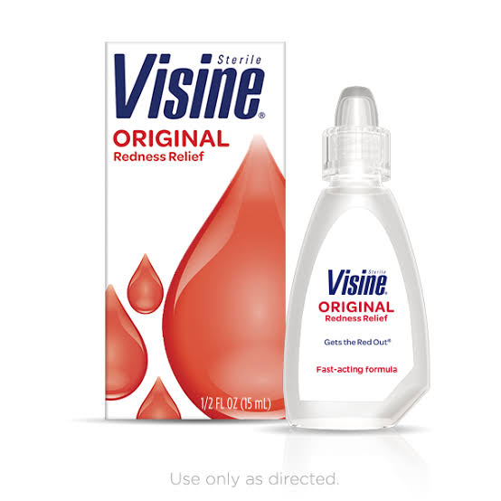 Visine Original Eye Drops Redness Relief Tetrahydrozoline HCI Sterile Eye drops AIB Allied Product & PHARMACY Stores LTD