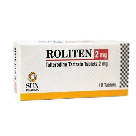 Roliten Tablets 2MG 10 Tolterodine Tartrate