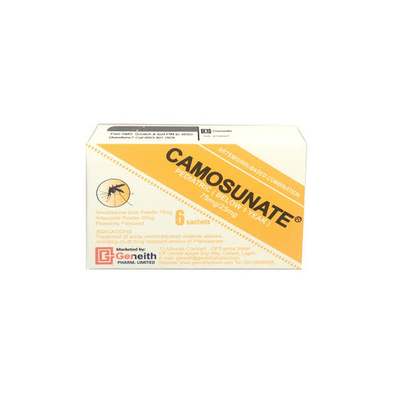 Camosunate Pediatric Powder Below 1 Year  75mg/25mg AIB Allied Product & PHARMACY Stores LTD