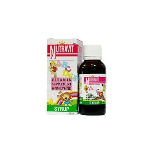 Nutrivit Children Vitamin Supplement with Lysine Syrup help growth and good health AIB Allied Product & PHARMACY Stores LTD
