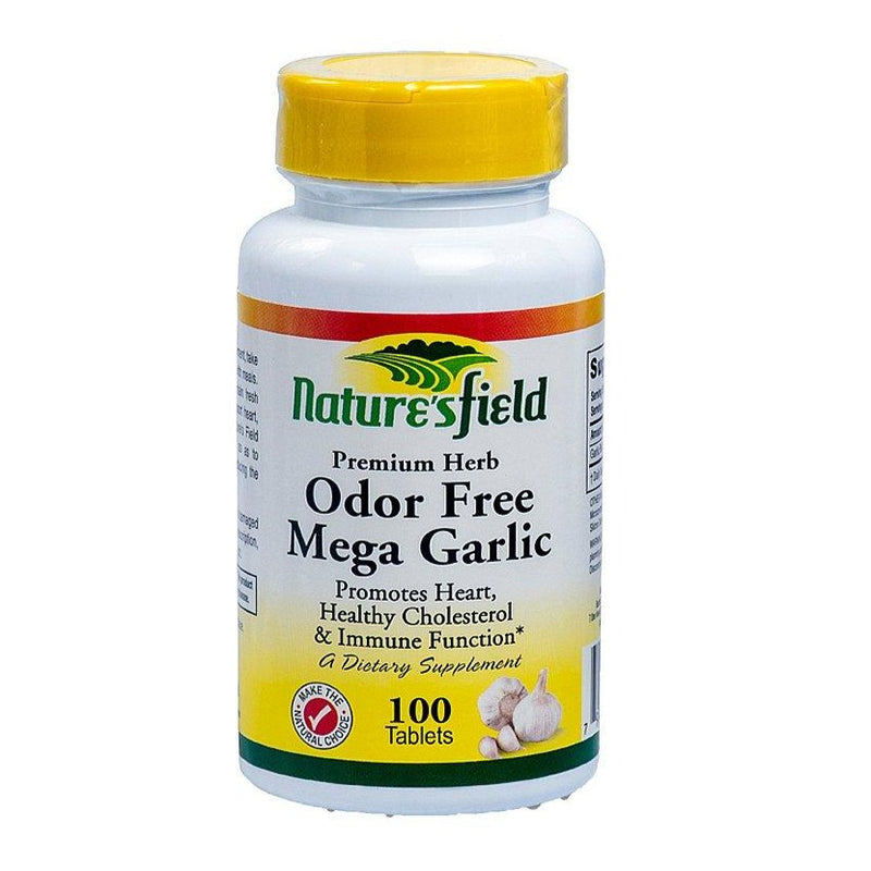 Odor Free Mega Garlic helps heart healthy cholesterol & immune function AIB Allied Product & Pharmacy Stores LTD