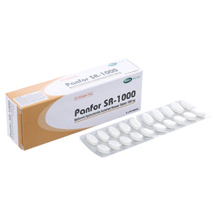 Panfor SR Metformin Hydrochloride 1000mg 10 Tablets AIB Allied Product & PHARMACY Stores LTD