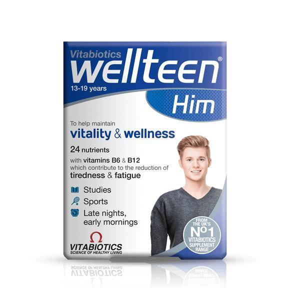 Wellteen Him Capsules 13 - 19 Years Help Maintain Vitality and Wellness AIB Allied Product & PHARMACY Stores LTD