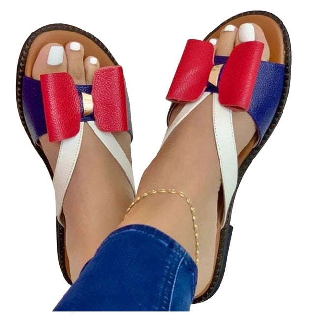 Summer Women Slippers Cute Butterfly-Knot Casual Sandals Kanozon.com
