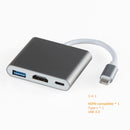Rankman Type-C to 4K HDMI-compatible VGA USB C 3.0 Hub Adapter for MacBook Nintendo Samsung S20 Dex Huawei Matebook Xiaomi 10 TV Kanozon.com