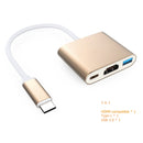 Rankman Type-C to 4K HDMI-compatible VGA USB C 3.0 Hub Adapter for MacBook Nintendo Samsung S20 Dex Huawei Matebook Xiaomi 10 TV Kanozon.com