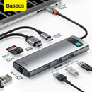 Baseus USB HUB Type C to Multi USB 3.0 4K HD PD 100W Port USB HUB Adapter for MacBook Pro iPad Laptop USB Splitter USB 3.1 C HUB Kanozon.com