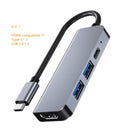 Rankman Type C to HDMI-compatible 4K USB-C 3.0 Adapter Hub for MacBook Samsung S20 Dex Huawei P30 Dock Xiaomi 10 Projector TV Kanozon.com