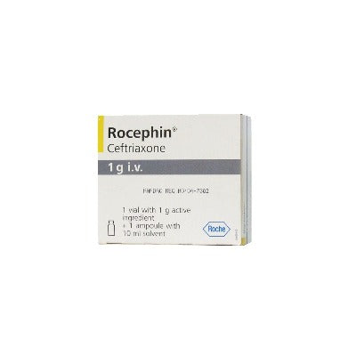 Rocephin Ceftriaxone Injection 1g IV/IM AIB Allied Product & PHARMACY Stores LTD