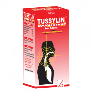 Tussylin Adult Syrup 100ml Relief of severe frequent cough and bronchial congestion. AIB Allied Product & PHARMACY Stores LTD