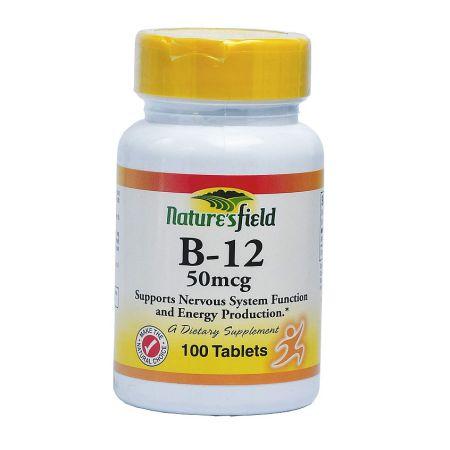 Vitamin B-12 50mcg 100 Tablet cellular energy production AIB Allied Product & Pharmacy Stores LTD